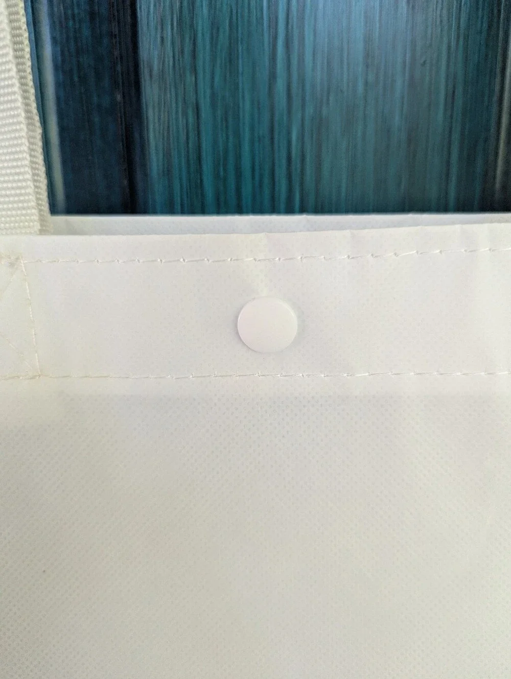 Lululemon Reusable Shopping Tote Bag | White Black Logo Snap Closure